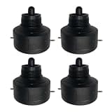 HANABASS 4pcs Car Tweeter Horns for Automotive Audio System, Mini Piezoelectric Horns with Professional Technology, Black Plastic Material, Fashionable Solid Appearance for Car Sound