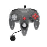 Hyperkin Captain+ Hall Effect Controller for N64/M64, Wired Gamepad, Classic Retro Layout, Transparent Colors, 10 ft Cable, Memory & Rumble Support - Frost