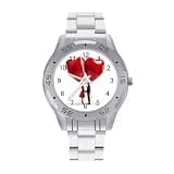 NTVOWPZO Three-Hand Analog Stainless Steel Watches for Men Easy Reader