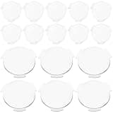 Lurrose 30pcs Biconvex Virtual Reality Lenses Replacement with Light Blocking Feature, Ergonomic Design, PC Plastic Material, 25mm Diameter, 45mm Focal Length, for Commercial Use