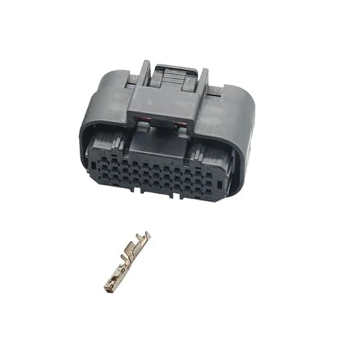 BTYSEQ 1 Set 33 Hole ECU Waterproof Connector 1554461-2 Automotive Plug Holder 1554458-2 DJ7332Y-0.6-21