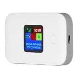 Hamwesh 4G LTE WiFi Modem, 300Mbps Speed 3000mAh Battery Travel Router, Portable WiFi Hotspot with Micro SIM Card Slot for Smartphones Laptops Tablets Up to 10 Devices