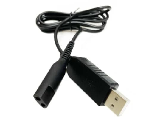 Replacement Shaver USB Charger Cord for Braun type 5762, 5764 Trimmers Electric Razor Charge