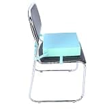 Omquot Adjustable Baby Dining Chair Booster Seat Cushion Eco-Friendly Comfortable Seat Pad for Blue (Front Blue)