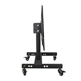 UWYTGF Mobile Tv Mount Stand,Low Height Monitor Cart with Wheels for 32-75 Inch Tvs,0-30°Adjustable Viewing Angle,Holds Up to 50Kg/110 Lbs