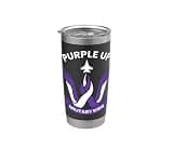 Purple Up for Military Kids Stainless Steel Insulated Tumbler