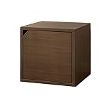CFGH6FDF Small Tabletop Artificial Board Bookshelf Square with Door Storage Rack for Office Study Freestanding Book Shelf
