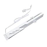Greensen GPU Sag Bracket Graphics Card Holder Support Bracket GT8 Dragon Scale Simple White ARGB 5V 3Pin with Crystal Clear Light Guide Strip for PC Gaming Setup