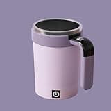 HAJEMDGVX Self Stirring Coffee Mug,380ml Smart Self-Stirring Mug With Temperature Display, Type-C Auto Mixing Cup With Straw & Removable Base, 7000rpm For Coffee Protein Shake, 4 Colors