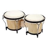 Bongo Drum for Kids - Hand Drum Set for Adults - 6 Inch and 7 Inch Bongos for Kids Adults Beginners, Educational Percussion Instruments