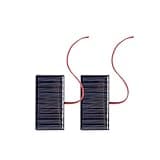 1.5W 6V Mini Solar Panel Polysilicon DIY Solar System Plate Portable Solar Cell for Outdoor Home Toy Bulb 18650(0.3W 2PCS)