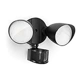 LUTEC 32W 3500 Lumen LED Security Lights Motion Sensor Light Outdoor, 5000K Daylight, IP65 Waterproof, Dusk to Dawn, Hardwired Motion Detector Flood Light for Garage, Yard, Porch-Black