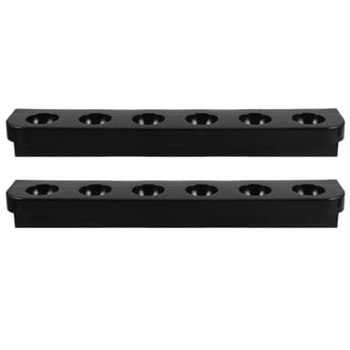 Healvian 6-hole Plastic Cue Holder Rack, Floor Stand Pool Cue Rack for Billiards Accessories, Multipurpose Billiard Stick Storage Organizer for Play Room and Pool Table