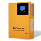 ECO-WORTHY 3500W Pure Sine Wave Solar Inverter Charger,All-in-One 48V Solar Inverter 48V DC-120V AC,80A MPPT Solar Controller,for LiFePO4/Lead Acid Battery,Off-Grid,Home Energy Storage