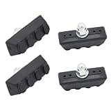 Cheerock 2 Pair Bike Brake Pads, Rubber V-Brake Pads for Mountain & Road Bicycles, Quiet & Non-Skid Cycling Accessories for Enhanced Safety