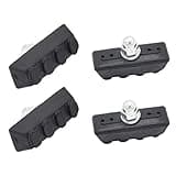 Cheerock 2 Pair Bike Brake Pads, Rubber V-Brake Pads for Mountain & Road Bicycles, Quiet & Non-Skid Cycling Accessories for Enhanced Safety