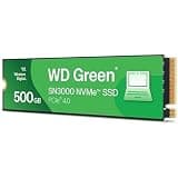 Western Digital 500GB WD Green SN3000 NVMe Internal SSD - Solid State Drive - Gen4 PCIe, M.2 2280, Up to 5,000 MB/s - WDS500G4G0E