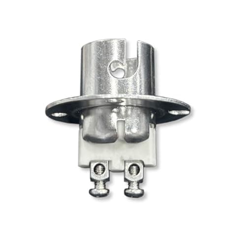 Double-Contact Marine Bayonet Heavy Duty Flange-Mount Socket (BA15D)