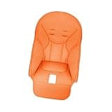 FLCPJGV High Chairs Seat Cover Dining Chair Protector Pu Leather Cushion Booster Pad with Foldable Versatile Design and Stain Resistant Surface Suitable, Orange