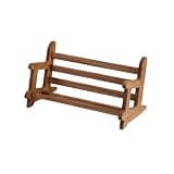 WANGHAI2024M Bookcases Creativity Hollow Out Bench Style Bookshelf Wooden Storage Display Rack