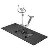 Treadmill Mat,60" x 30",6mm Thickness Exercise Equipment Mat for Carpet Hardwood Floors, Compatible with Walking Pad,Spin Bike,Elliptical Trainer,Rowing Machine
