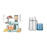 VIVOHOME Blue 9 in 1 Stand Mixer with Fermentation and 7.5QT Bowl and White Water Distiller 1.6 Gallon 6L 900W with Smart Switch