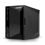 Asustor Drivestor 2 Pro Gen2 AS3302T v2, 2 Bay NAS, 1.7GHz Quad-Core, 2.5GbE Port, 2GB RAM DDR4, Small Home Media Server, Network Attached Storage Device (Diskless)