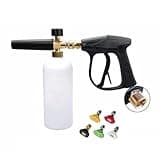 Aumotop High Pressure Washer Gun with Foam Bottle Versatile Quick Connector for Car Washing Tools