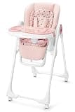 Baby High Chair with Wheel, Adjustable Foldable Chair for Babies & Toddlers