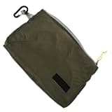 Uonlytech Large Capacity Green Nylon Travel Packing Organizer Pouch Bag with Waterproof Zipper for Outdoor Camping and Hiking Portable Toiletry and Cosmetic Storage