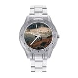 FekiLoot Watches for Men Big Face Stainless Steel Wristwatch Casual Watch