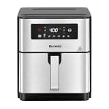 Air Fryer, 10 Quart Large Air Fryer for Families, 6 Cooking Functions AirFryer, 400°F Temp Controls in 5° Increments, Nonstick Dishwasher-Safe, 1700W, Black
