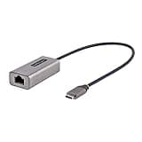 USB-C to Ethernet Adapter, 10/100/1000 Mbps, Gigabit Network Adapter, ASIX AX88179A, 1ft/30cm Cable, Windows/macOS/Linux