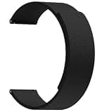 Nereides 20mm Watch Band, Quick Release Magnetic Silicone Replacement Wristband for Men Women (Black)