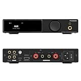 SMSL AO300PRO Power Amplifier DAC Headphone Amp 2.1CH 165Wx2 BT 5.3 Amplifiers with MA5332MS IC MQA MQA-CD DAC CS43131 IC 4.4mm/6.35mm 768K/32Bit XMOS XU316 USB/BT/Coax/Opt/RCA/HDMI(eARC) Input Black