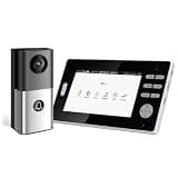 ONMYJFD 2.4GHz 7''Touch Key Screen Video Door Phone Intercom Access Control System Doorbell for Apartment