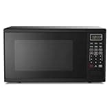 1.1 Cu. Ft. 1000-Watt Microwave Oven – Digital Control, 10 Power Levels, One-Touch Cooking, Defrost, Child Safety Lock, Black - Digital Control Panel With LED Display