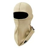 FR Face Mask for Men 100% Cotton FR Balaclava Flame Resistant Welding Hood Helmet Liner Face Covering Welding Mask 1 Pack Khaki One Size