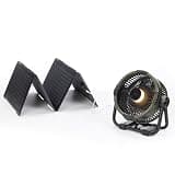 BougeRV Portable Fan Rechargeable, 20000mAh Battery Powered Fans and 50W Fiberglass Portable Solar Panel