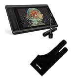 XP-PEN Artist12 11.6 Inch FHD Drawing Monitor Pen Display Graphic Monitor & Artist Drawing Glove 2-Fingers Digital Art Glove (Size L) Black