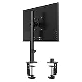 PHOLITEN Monitor Mount for Most 13-32" Computer Screens up to 20lbs,Adjustable Single Desk Monitor Stand with Tilt Swivel Rotation, VESA 75x75mm/100x100mm