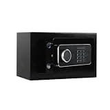 Small Steel Home Security Safe Box 0.4 Cubic Feet – Electronic Keypad Lock with Backup Keys, Wall or Floor Mountable – for Documents, Jewelry, Cash & Valuables – Black, 12.2"W X 7.87"D X 7.87"H