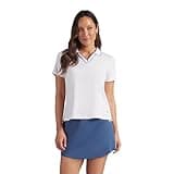 PUMA Cloudspun Essential Short Sleeve Women's Golf Polo Shirt, White Glow, S