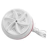 PRETYZOOM Portable Mini Washing Machine Turbo Powered USB Compact Washer for Clothes Underwear Rechargeable Portable Bucket Washer with Low Noise Motor for Apartments Dorms Travel and Home