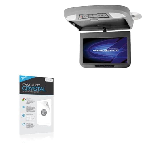 BoxWave Screen Protector Compatible with Power Acoustik PMD-102X - ClearTouch Crystal (2-Pack), HD Film Skin - Shields from Scratches