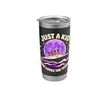 Just A Kid Who Loves The Titanic Purple Moon Stainless Steel Insulated Tumbler