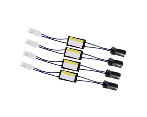 FPTYUE 4Pcs T10 LED Decoder CANBUS Adapter Error Free Load Resistor Canceller Wiring
