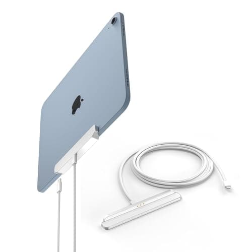 Magnetic Wireless Charger for iPad 10th 11th Generation,27W Fast Charging Smart Connector Charger,Alloy Material Wireless Charging pad,Equipped with USB-C Data Cable (3, Feet)
