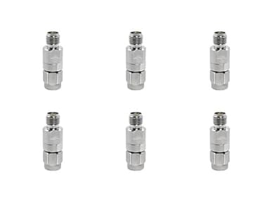 BJDZ RP-SMA Male to RP-SMA Female Adapter, 50 Ohm, Stainless Steel, 0-18GHz, for Test Equipment, WiFi Router, Drone, 6 Pack