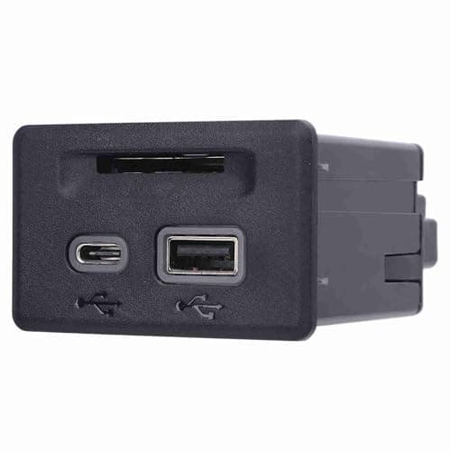Maqulae Console USB Connector Auxiliary Jack Adapter, Plug and Play Sturdy Replacement for CT6 XT4 XT6 XTS 1500, with OE Part Numbers 13529869 13525431 13512377 13520517 13524653